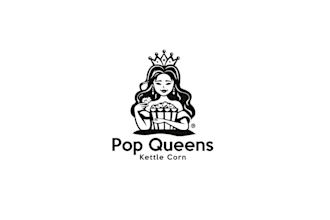 design cool small town gourmet kettle corn logo