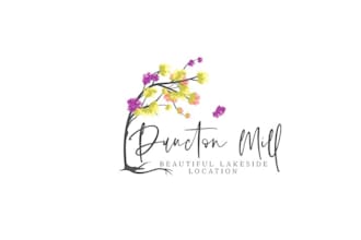 design stunning lakeside wedding location logo