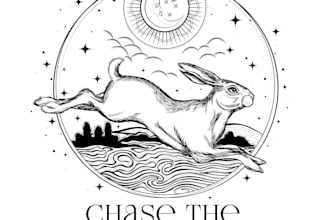 design modern awesome rabbit logo