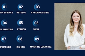 statistical data analysis, coding in r studio, r programming, spss, excel