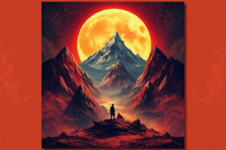 design stunning album cover or single artwork
