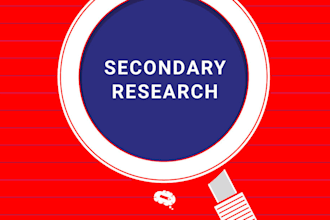 do secondary research and collect accurate data from online sources
