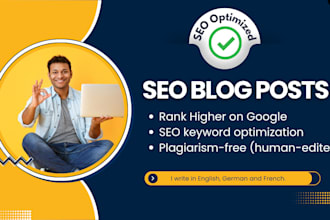 write SEO optimized blog posts with ai assistance