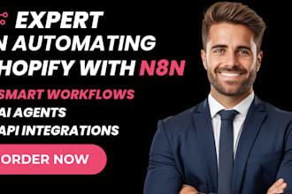be your n8n expert for shopify automation, ai agents, and workflow integrations