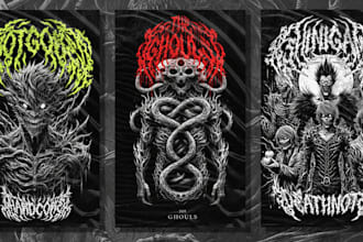 design a custom t shirt and merch logo