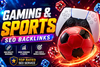 do high da gaming and sports niche blog comment backlinks