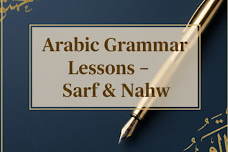 teach arabic grammar including sarf and nahw step by step