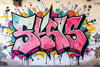 create custom graffiti art designs murals and wall arts