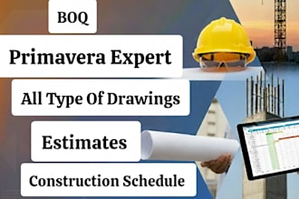 prepare construction projects schedule using primavera p6