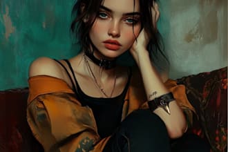 design and illustrate realistic characters