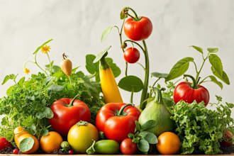 draw realistic plants, vegetables, fruits