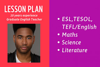 do lesson plans, early childhood, research, nursing and special education tasks