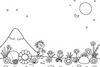 draw unique digital coloring pages for kids and adults