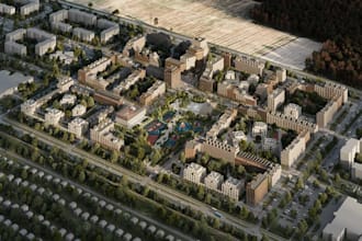 create detailed 3d masterplans and site layouts with realistic visualization