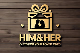 create attractive and imagination gift shop logo design