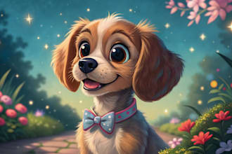 draw amazing disney pet portrait