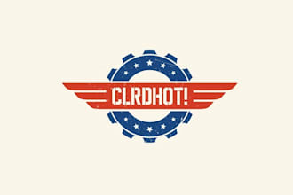 design military veterans building hotrods logo for charity