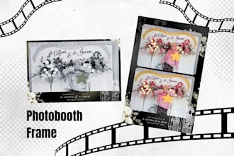 design islamic photobooth frame