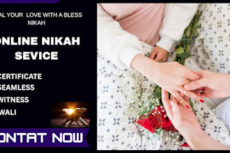 do online wedding nikah  with perfect certificate