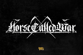 create an extreme death metal logo