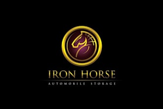 design awesome logo kick off a brand exotic car horse theme