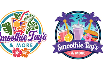 create your creative juice logo design in short time