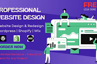 create a professional website and redesign