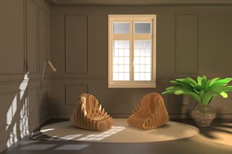 do a 3d rendering on rhinoceros