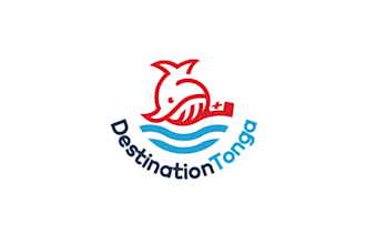 design traditional modern destination tonga logo