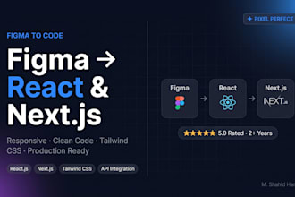 convert figma to pixel perfect react or nextjs website