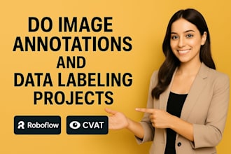 do data labeling and data annotation task using roboflow and cvat