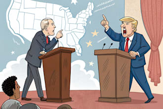 draw an awesome political cartoon