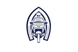 design professional modern motorcycle rally logo