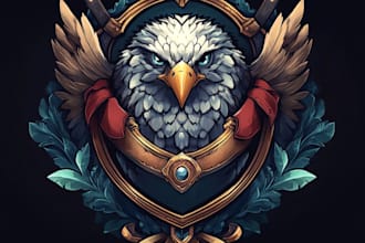 create a fantasy game logo