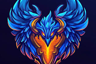 design unique fantasy character logo