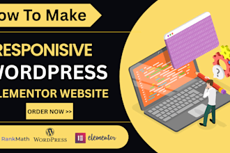 create wordpress elementor website