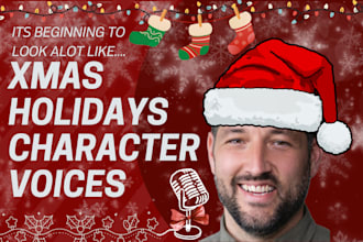 make character voices for the holidays christmas magic