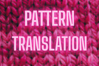 translate knitting and crochet pattern