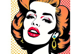 draw comic pop art portrait
