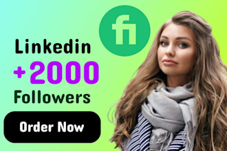 manage linkedin organic growth with real 2,000 followers