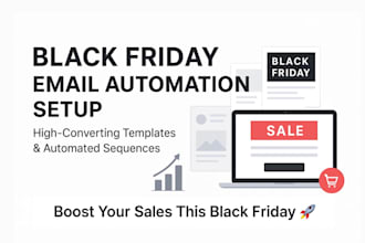 setup your black friday email automation sequences black friday template design