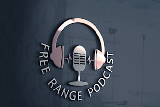 design logo for podcast show, radio host, youtube, shop, website