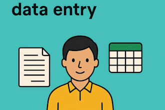 fast and accurate data entry work