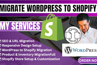 migrate wordpress woocommerce to shopify  shopify store website migration