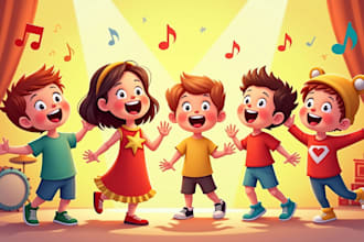 write and sing children and kids songs