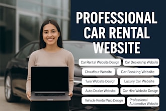 professional car rental website car dealership website chauffeur website turo