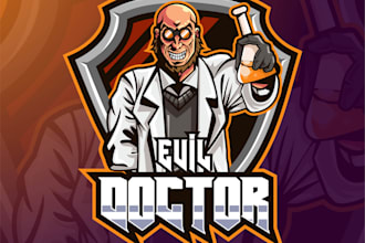 make hand drawn style for doctor logo or illustration design