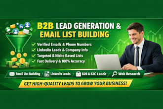 provide linkedin b2b lead generation verified email