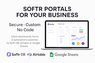 build professional softr client portals and dashboards