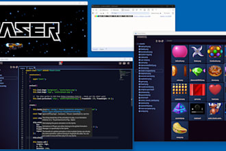 create HTML5 game, phaser game, web game, browser game, javascript game